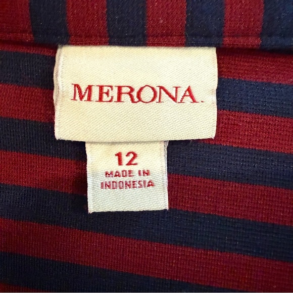 Merona Red and Blue Pencil Skirt Knee-Length Work Women’s - Picture 11 of 12